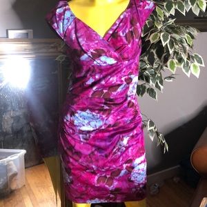 Suzi Chin for Maggy Boutique Floral Dress size 10P